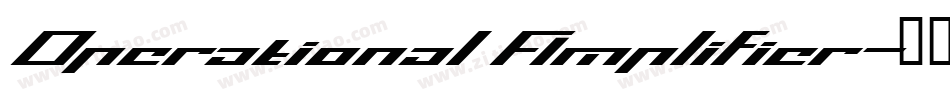 Operational Amplifier字体转换